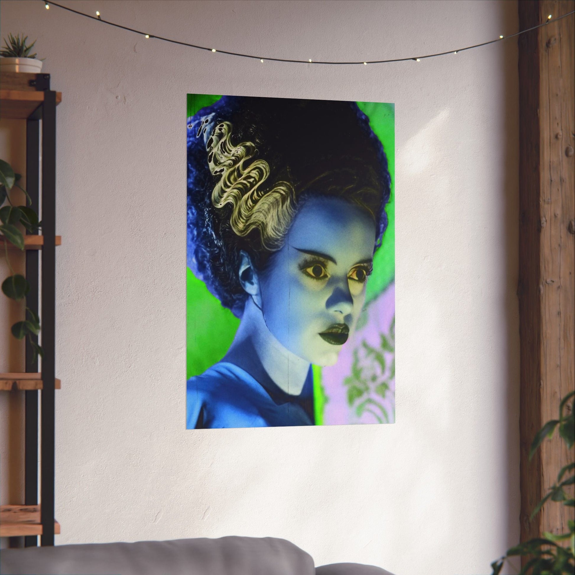 Poster - Bride of Frankenstein Print | Wall Art | Horror, Retro & Vintage | Goth/Gothic from Crypto Zoo Tees