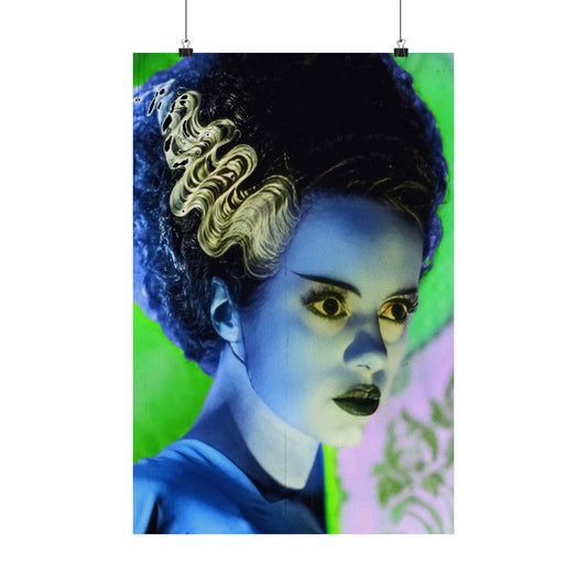 Poster - Bride of Frankenstein Print | Wall Art | Horror, Retro & Vintage | Goth/Gothic from Crypto Zoo Tees