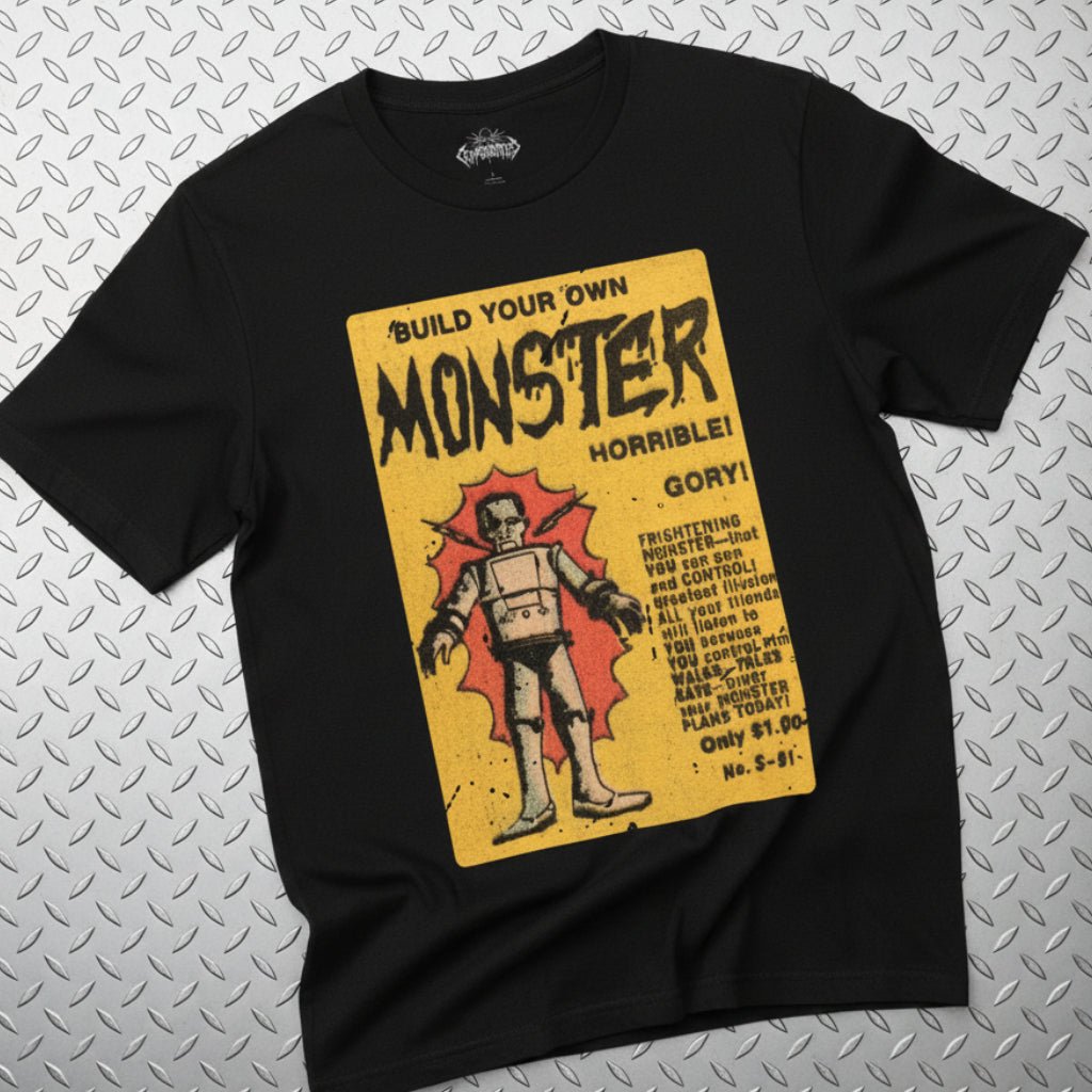 T-Shirt - Build Your Own Monster Shirt | Light Fitted - Unisex Bella+Canvas 3001 | Funny, Halloween | Punk from SHIRT MONSTERS