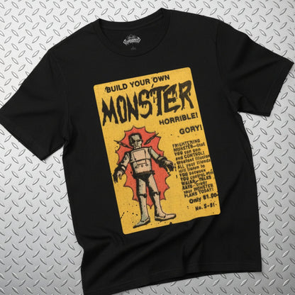 T-Shirt - Build Your Own Monster Shirt | Light Fitted - Unisex Bella+Canvas 3001 | Funny, Halloween | Punk from SHIRT MONSTERS