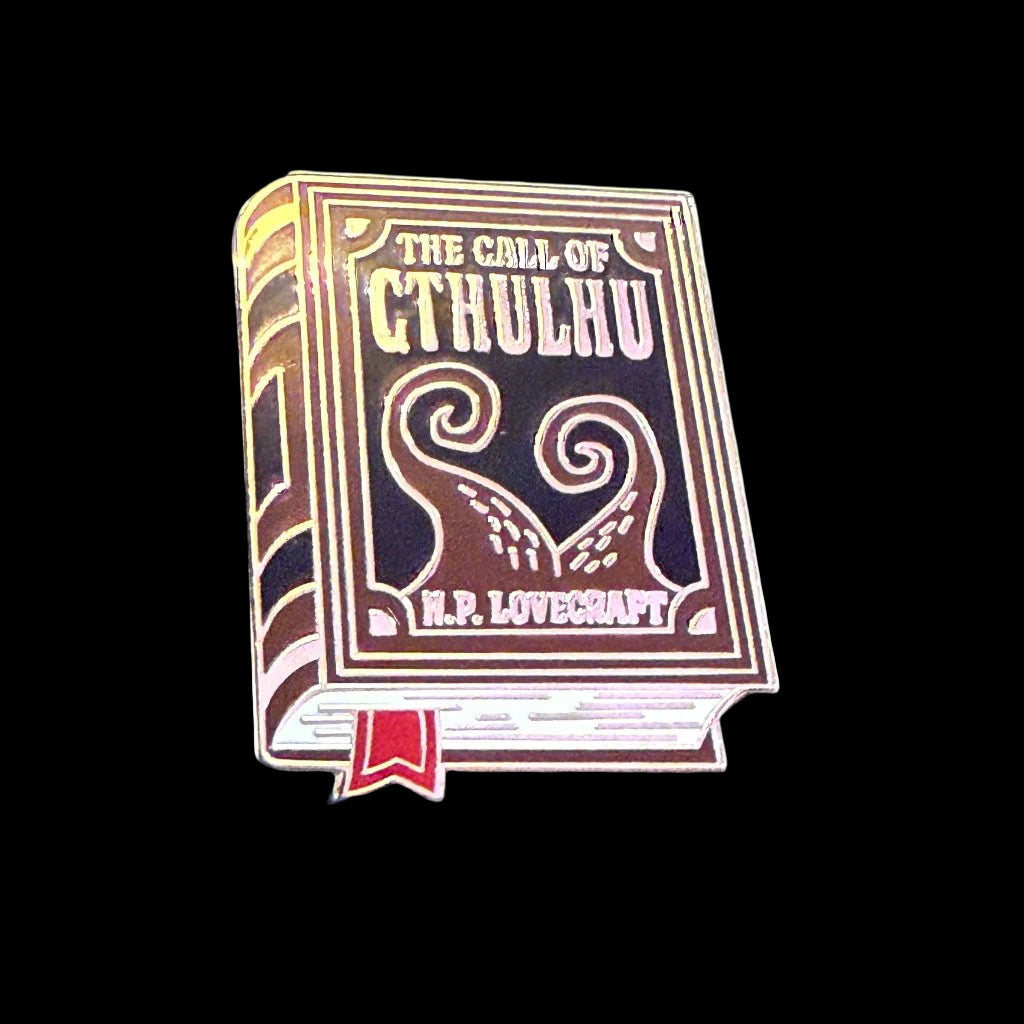  - Call of Cthulhu Pinback Button | Pinback Button | Books | Horror | Cryptids from Crypto Zoo Tees