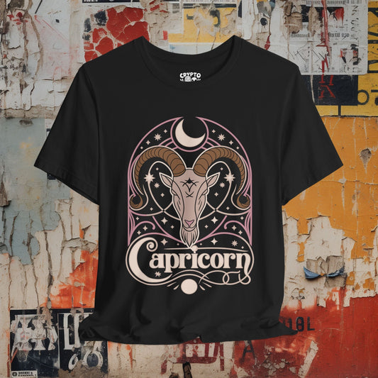 T-Shirt - Capricorn Bella+Canvas Unisex Tee from Crypto Zoo Tees