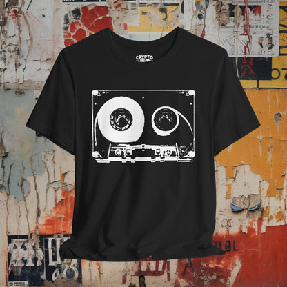T-Shirt - Cassette Tape Retro Music Tee | Unisex T-shirt | Music, Retro | Vintage, 80s Aesthetic from Crypto Zoo Tees