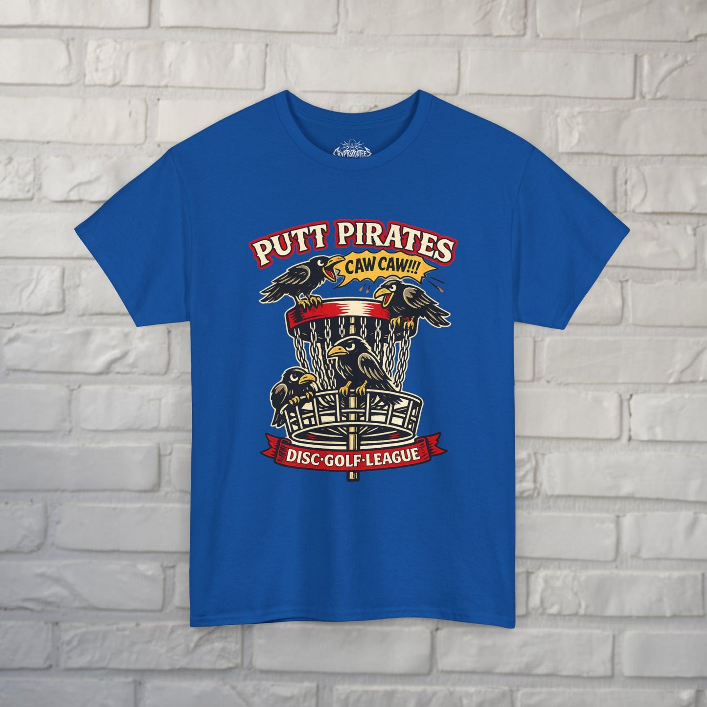 T-Shirt - Caw Caw Crow Shirt - Putt Pirates from Crypto Zoo Tees