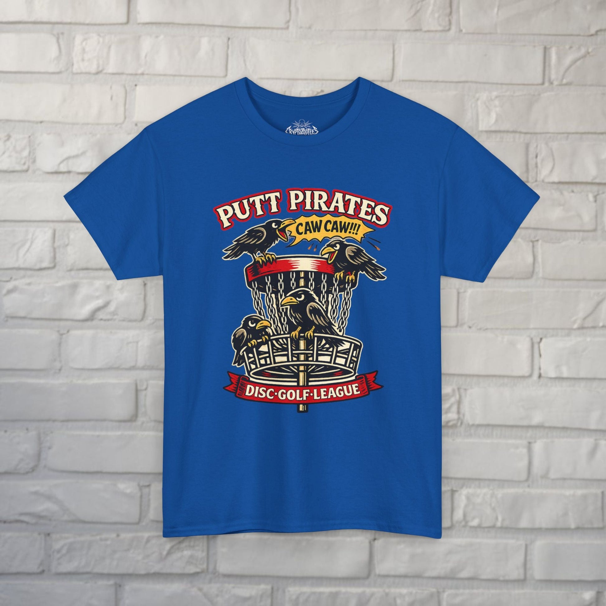T-Shirt - Caw Caw Crow Shirt - Putt Pirates from Crypto Zoo Tees