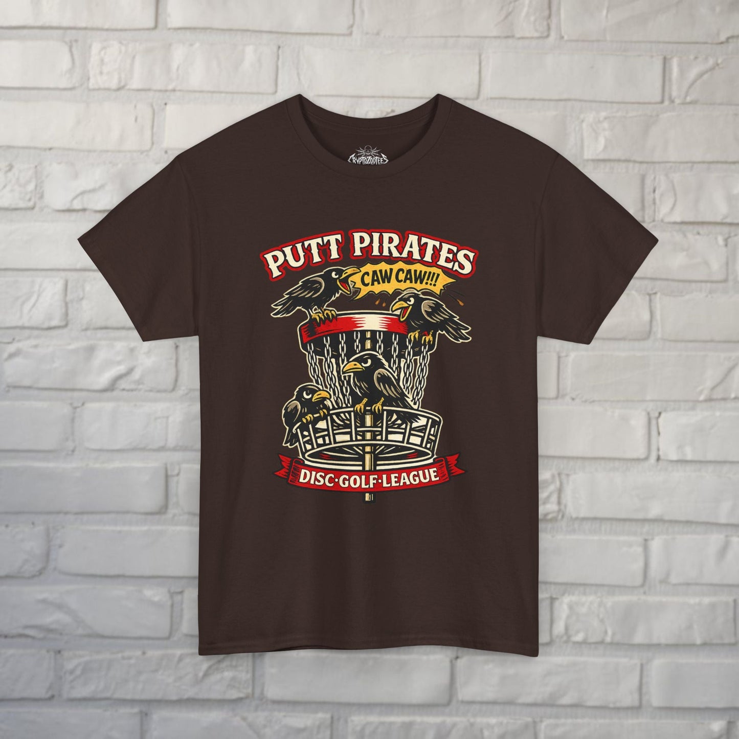 T-Shirt - Caw Caw Crow Shirt - Putt Pirates from Crypto Zoo Tees