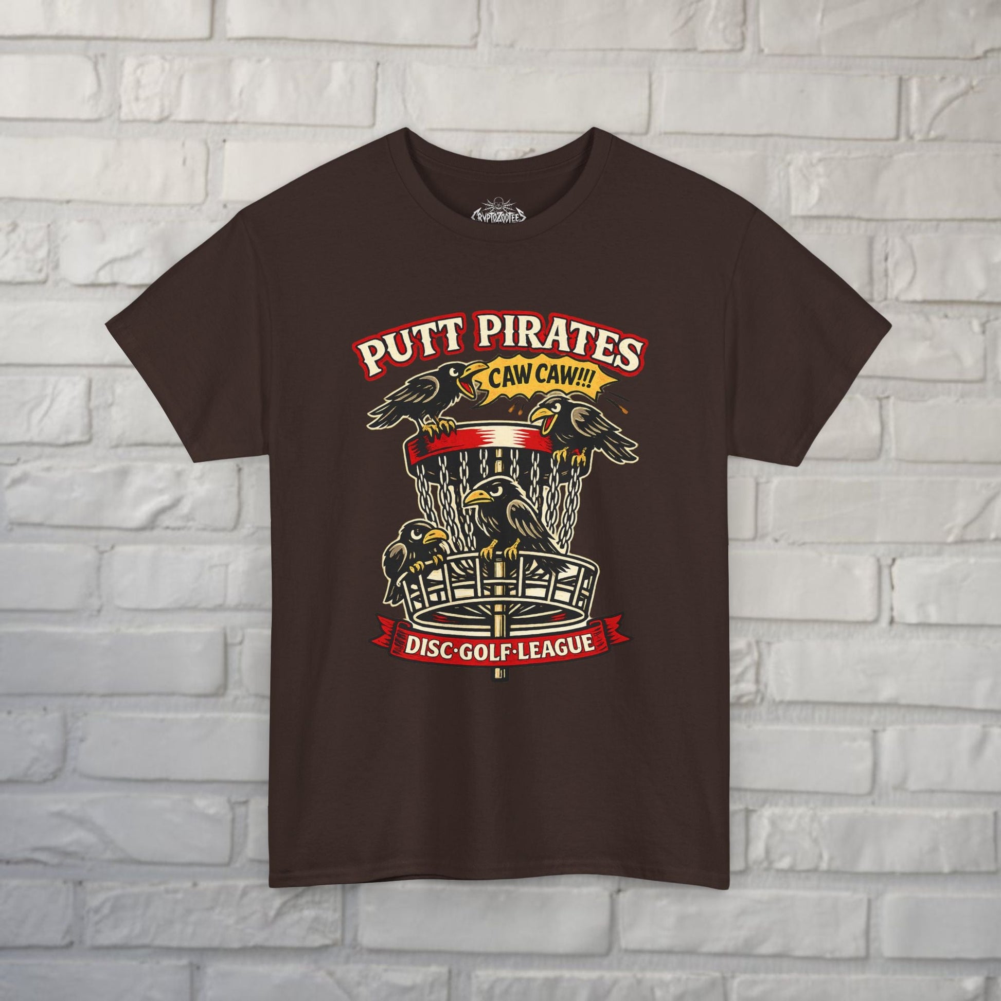 T-Shirt - Caw Caw Crow Shirt - Putt Pirates from Crypto Zoo Tees