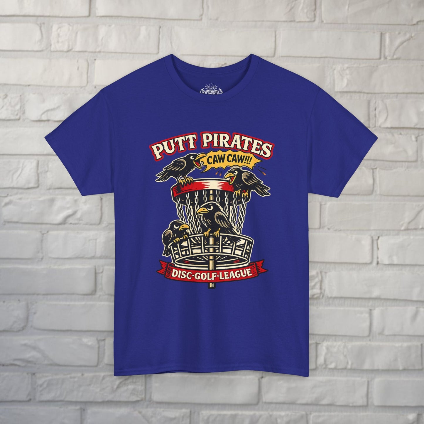 T-Shirt - Caw Caw Crow Shirt - Putt Pirates from Crypto Zoo Tees