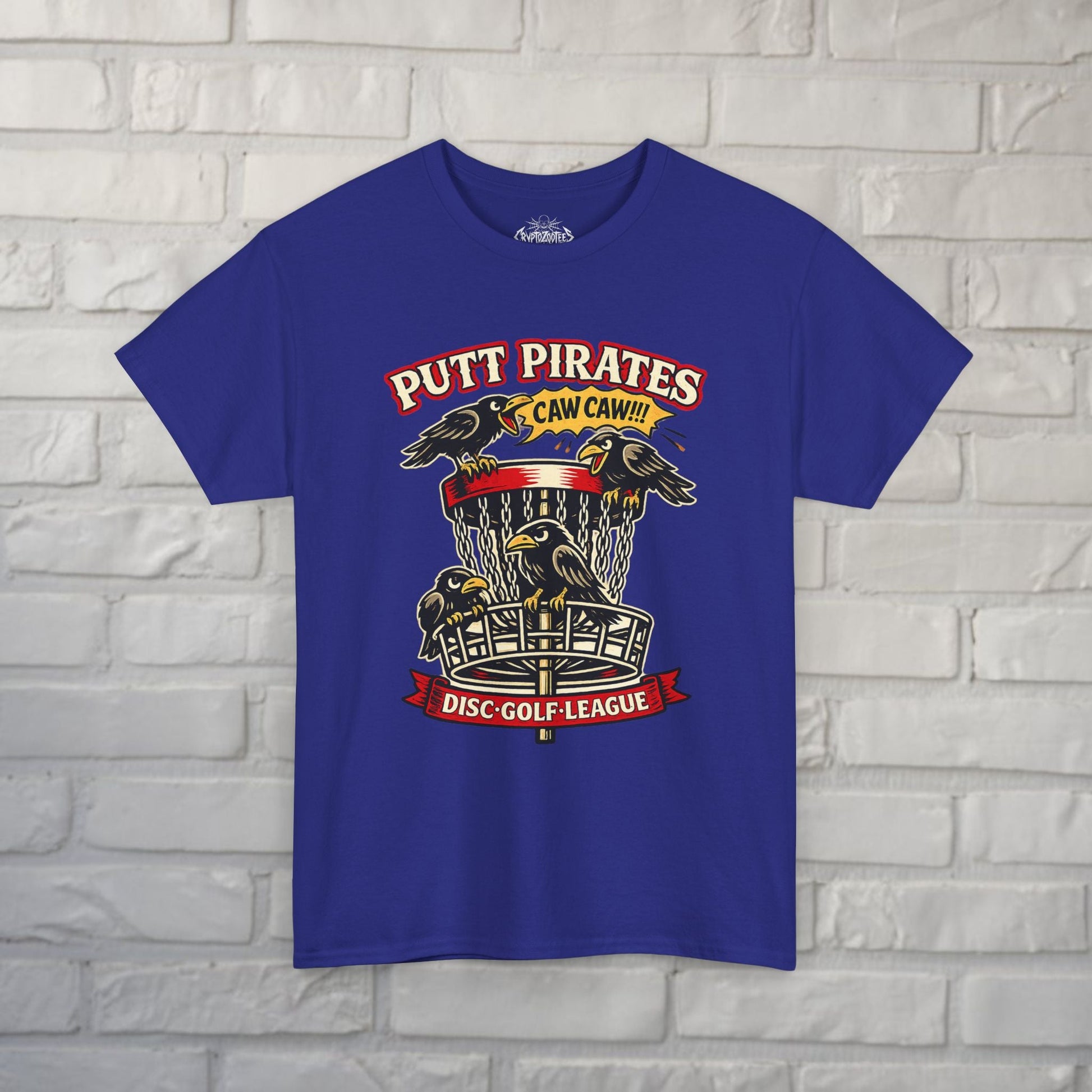 T-Shirt - Caw Caw Crow Shirt - Putt Pirates from Crypto Zoo Tees