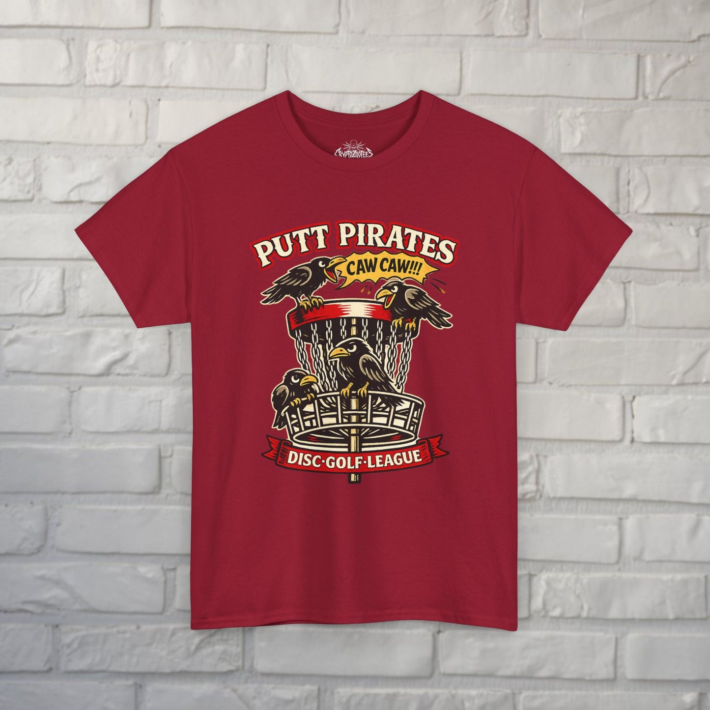 T-Shirt - Caw Caw Crow Shirt - Putt Pirates from Crypto Zoo Tees