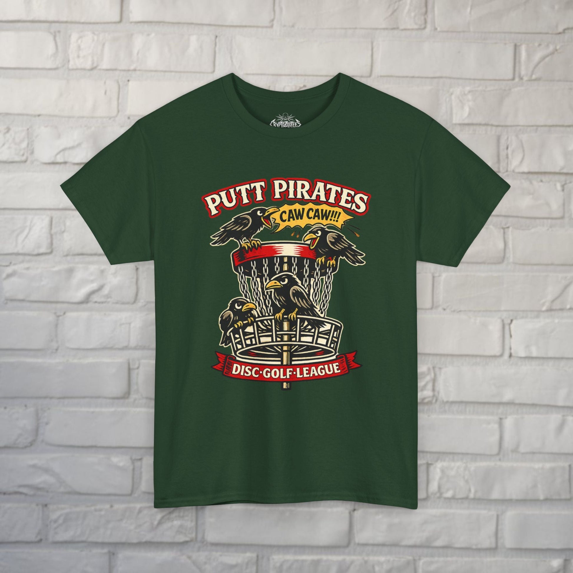 T-Shirt - Caw Caw Crow Shirt - Putt Pirates from Crypto Zoo Tees