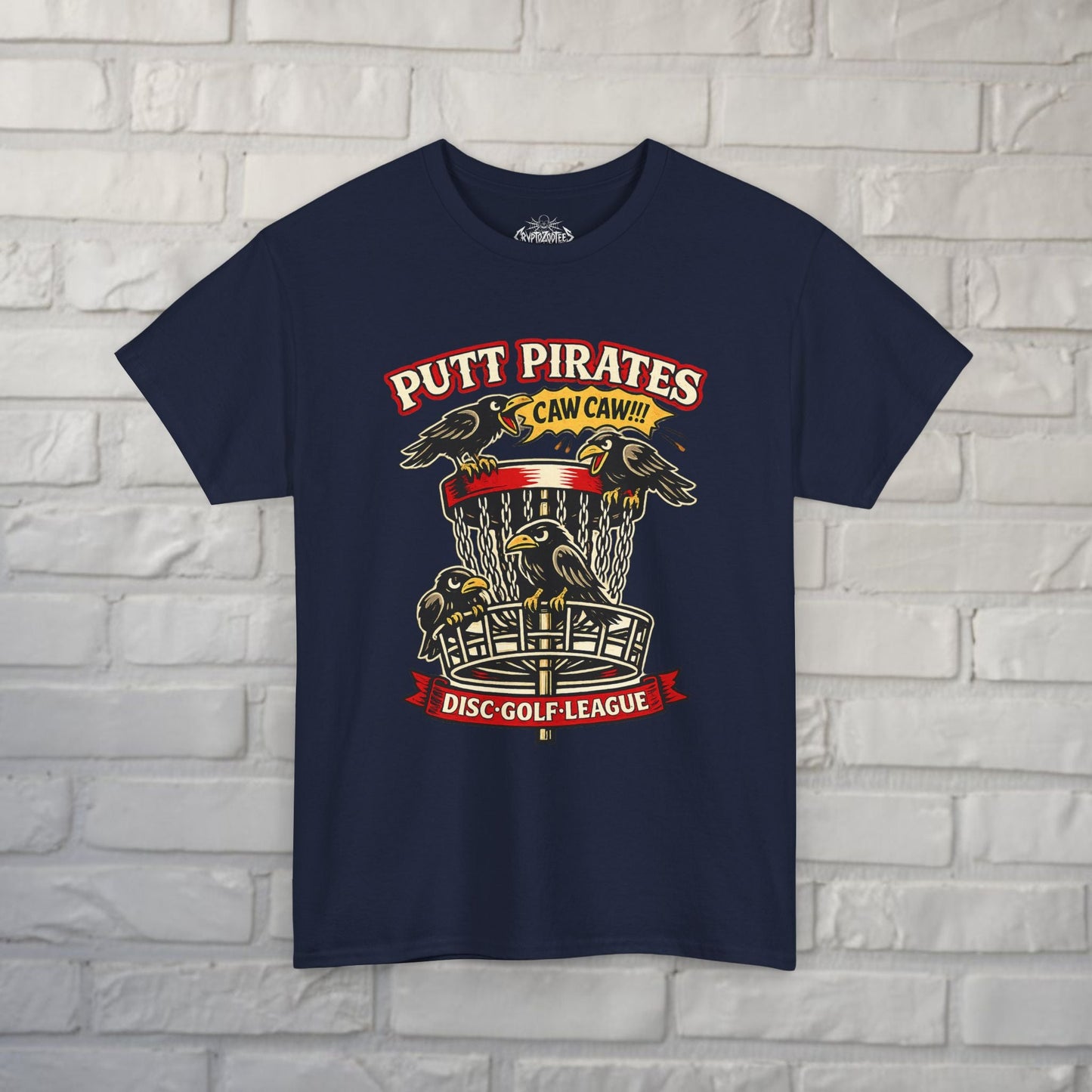T-Shirt - Caw Caw Crow Shirt - Putt Pirates from Crypto Zoo Tees