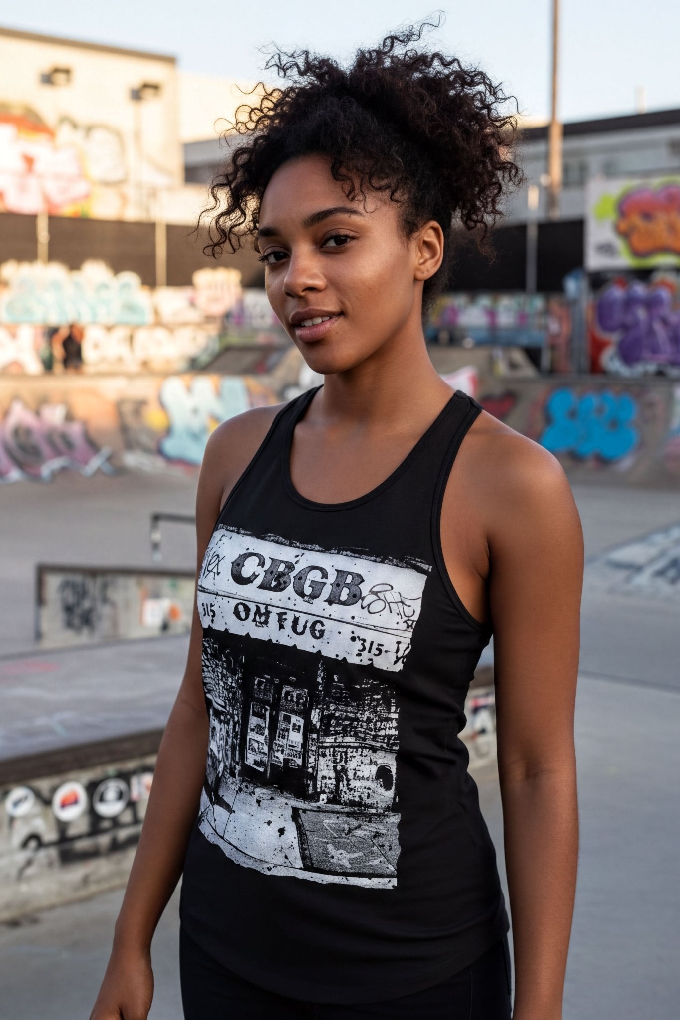 T-Shirt - CBGB Punk Shirt | Punk, Retro & Vintage | Ladies Racerback Tank Top from SHIRT MONSTERS