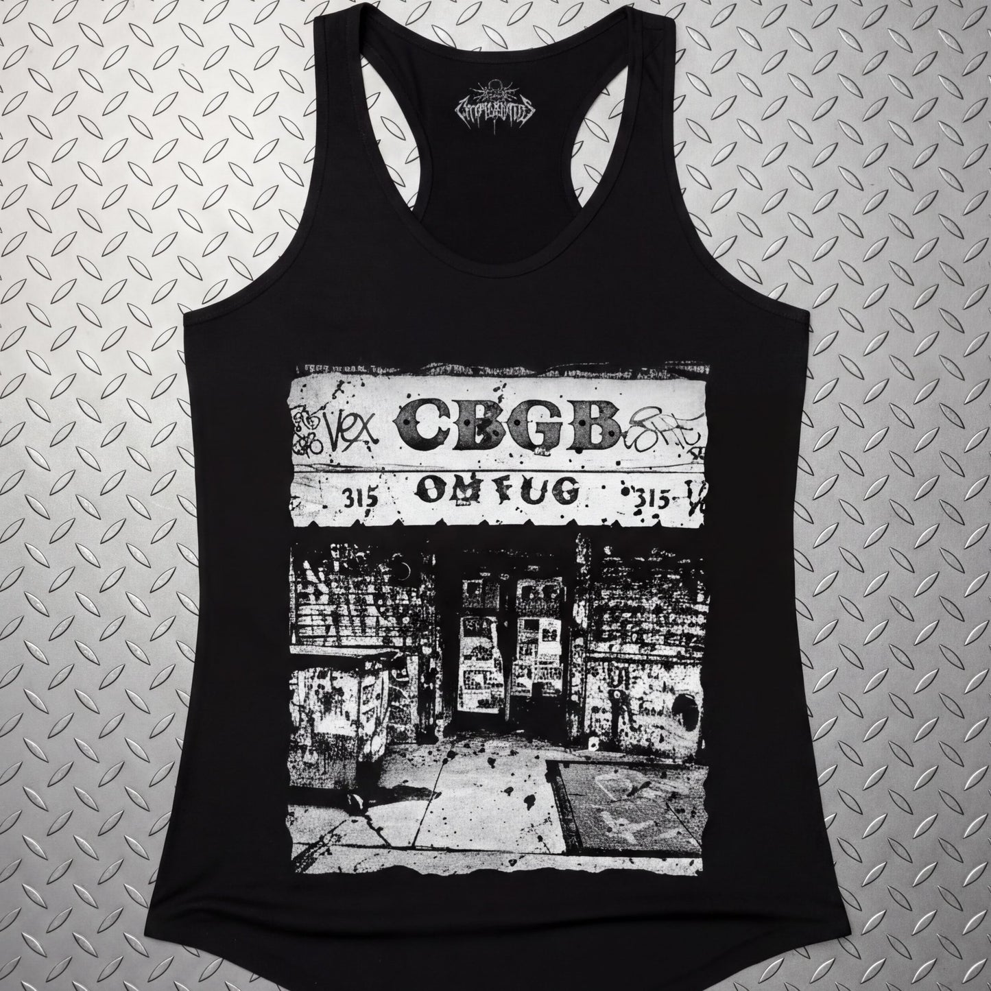 T-Shirt - CBGB Punk Shirt | Punk, Retro & Vintage | Ladies Racerback Tank Top from SHIRT MONSTERS