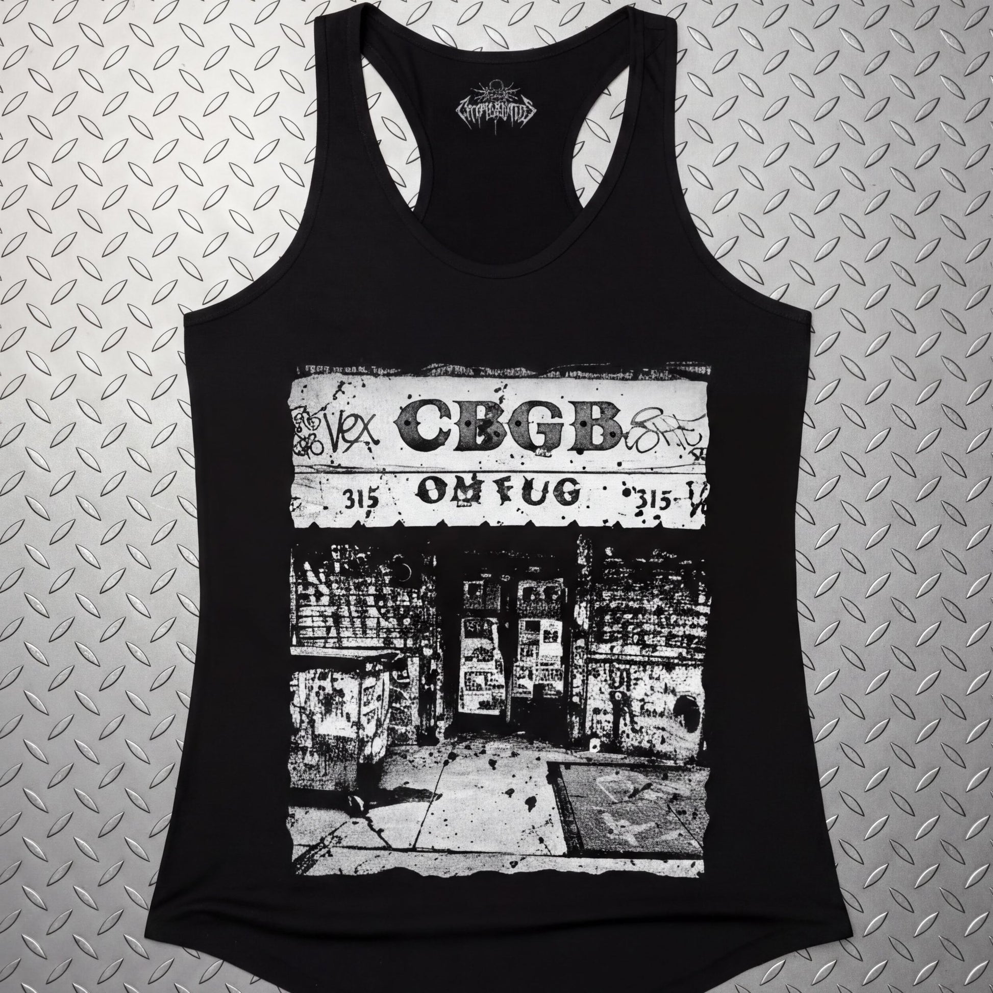 T-Shirt - CBGB Punk Shirt | Punk, Retro & Vintage | Ladies Racerback Tank Top from SHIRT MONSTERS