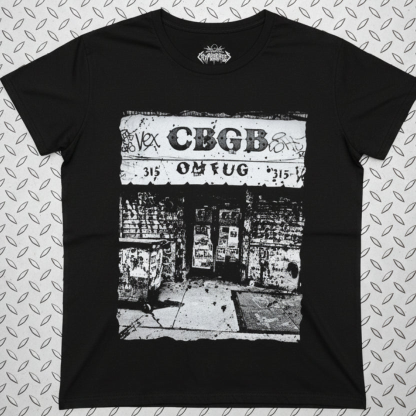 T-Shirt - CBGB Punk Shirt | Punk, Retro & Vintage | Unisex Shirt, Ladies Tee, Tank Top, Long Sleeve, Sweatshirt, Hoodie from Crypto Zoo Tees