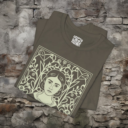T-Shirt - Charlotte Bronte Author T-shirt | Bella + Canvas Unisex T-shirt from Crypto Zoo Tees