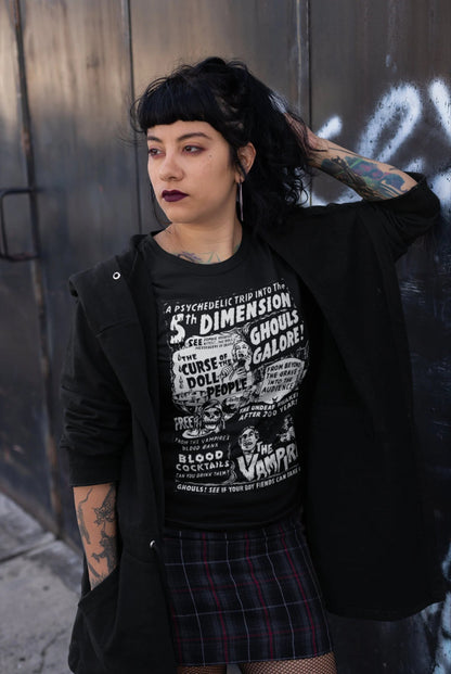 T-Shirt - Classic Horror | Curse of the Doll People | The Vampire | Bella + Canvas Unisex T-shirt from Crypto Zoo Tees