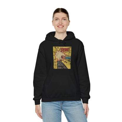 Hoodie - Comic Pow Single Sided Hoodie from Crypto Zoo Tees