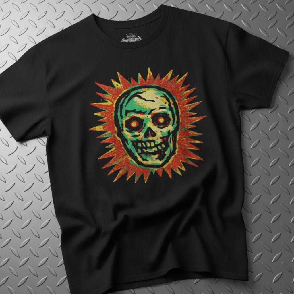 T-Shirt - Comic Skull Shirt | Unisex Heavy Cotton Gildan 5000 | Comics, Skulls & Skeletons | Punk from SHIRT MONSTERS (Formally Crypto Zoo Tees)