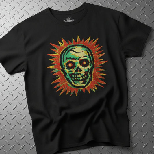T-Shirt - Comic Skull Shirt | Unisex Heavy Cotton Gildan 5000 | Comics, Skulls & Skeletons | Punk from SHIRT MONSTERS (Formally Crypto Zoo Tees)