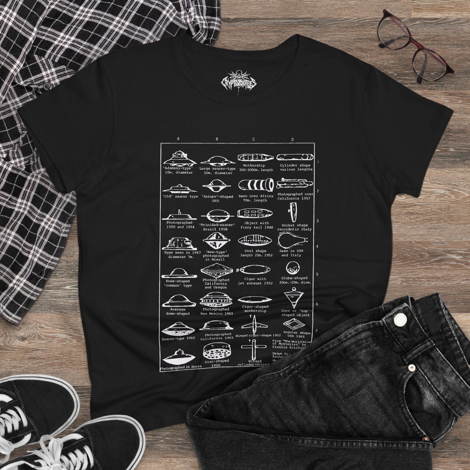 T-Shirt - Copy of ribcage - LADIES T-Shirt | Ladies Tee | Paranormal, Halloween, Spiritual | Goth, Gothic from Crypto Zoo Tees