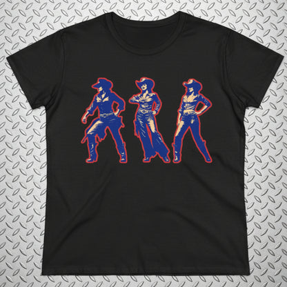 T-Shirt - Cowgirl Pop Art Trio | | Unisex T-shirt | Long Sleeve Tee | Ladies Shirt | Crewneck Sweatshirt | Hoodie from Crypto Zoo Tees