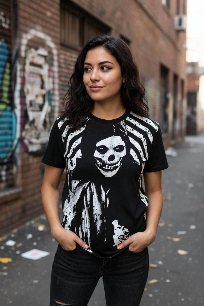T-Shirt - Crimson Ghost | Horror Punk | Skulls & Skeletons | Kids Tee from SHIRT MONSTERS