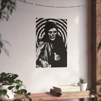 Poster - Crimson Ghost Poster | Wall Art | Horror, Skulls & Skeletons | Punk, Goth/Gothic from Crypto Zoo Tees