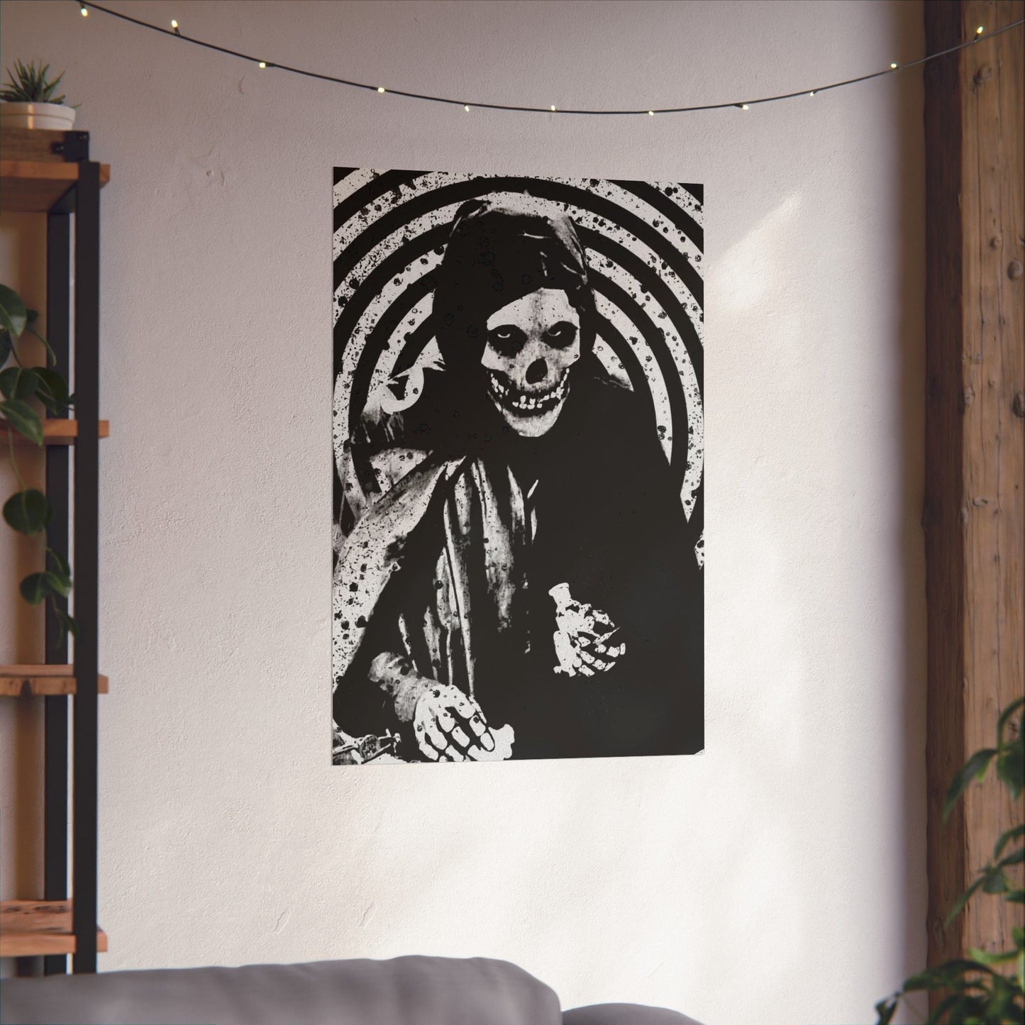 Poster - Crimson Ghost Poster | Wall Art | Horror, Skulls & Skeletons | Punk, Goth/Gothic from Crypto Zoo Tees
