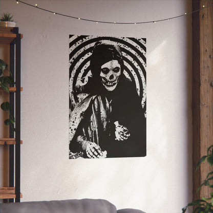 Poster - Crimson Ghost Poster | Wall Art | Horror, Skulls & Skeletons | Punk, Goth/Gothic from Crypto Zoo Tees