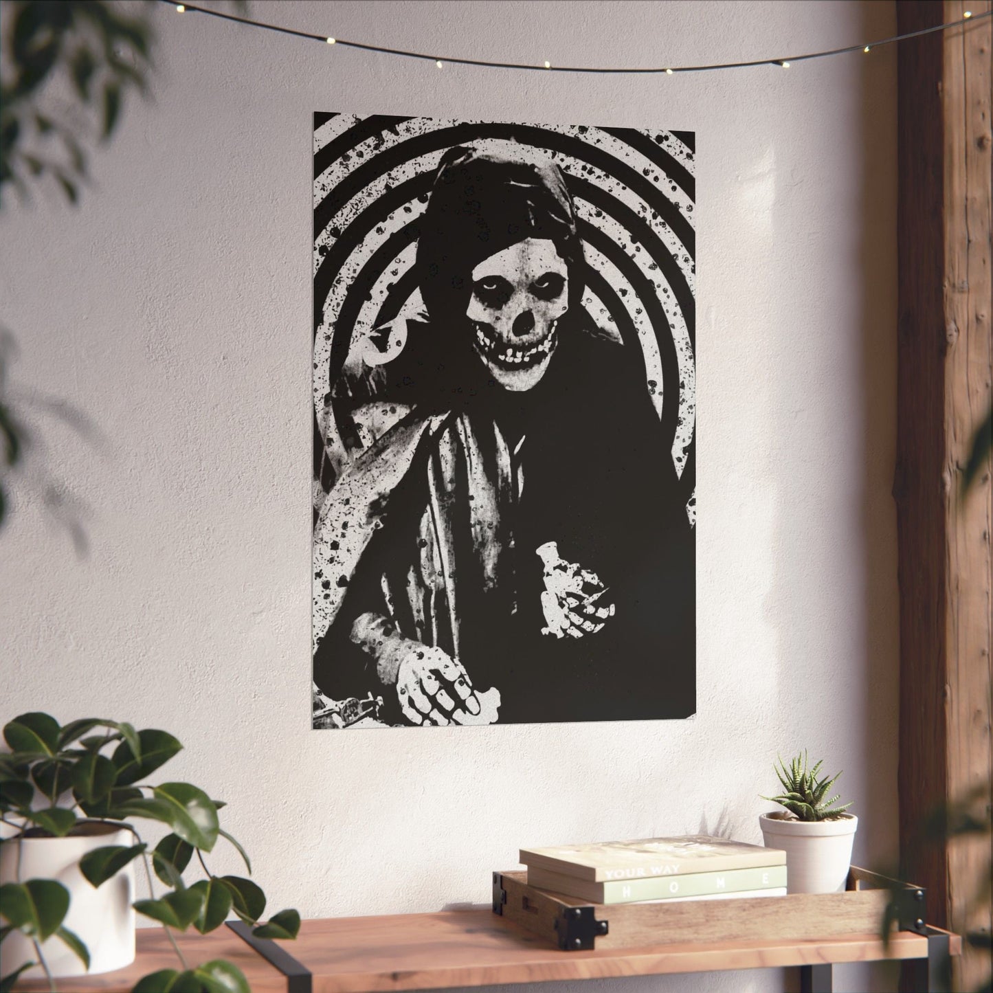 Poster - Crimson Ghost Poster | Wall Art | Horror, Skulls & Skeletons | Punk, Goth/Gothic from Crypto Zoo Tees