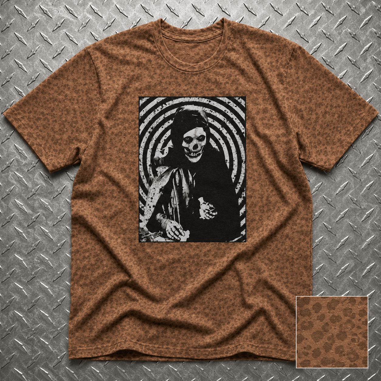 T-Shirt - Crimson Ghost Skull Shirt | LAT Apparel - Camo, Leopard, Snake Skin Patterned | Horror, Skulls & Skeletons | Punk from SHIRT MONSTERS