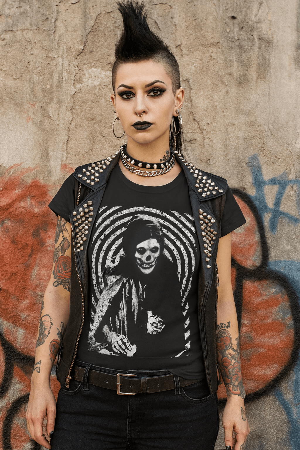 T-Shirt - Crimson Ghost | Unisex T-shirt | Horror Punk | Kids Tee from Crypto Zoo Tees