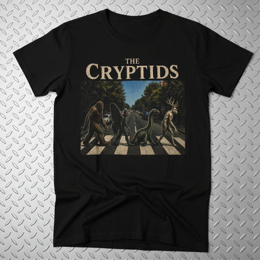 T-Shirt - Cryptids Abbey Road Ladies Tee | Gildan 5000L | Bigfoot, Mothman from SHIRT MONSTERS