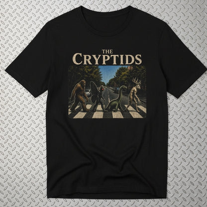 T-Shirt - Cryptids Abbey Road Tee | Bella+Canvas 3001 | Bigfoot, Mothman from SHIRT MONSTERS