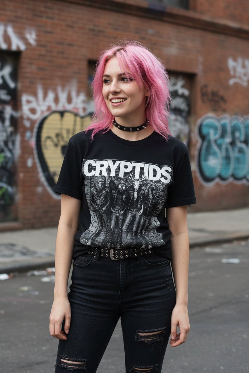 T-Shirt - Cryptids Punk Ladies Tee | Gildan 5000L | Cryptids | Punk from SHIRT MONSTERS