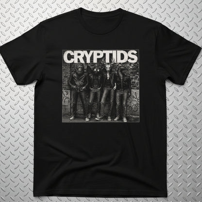 T-Shirt - Cryptids Punk Shirt | Gildan 5000 | Cryptids, Mothman, Bigfoot | Punk from SHIRT MONSTERS