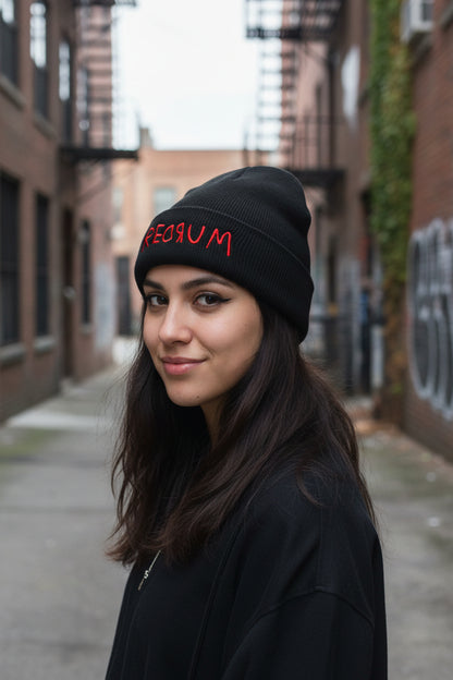 REDRUM Cuffed Beanie | Horror | Goth/Gothic