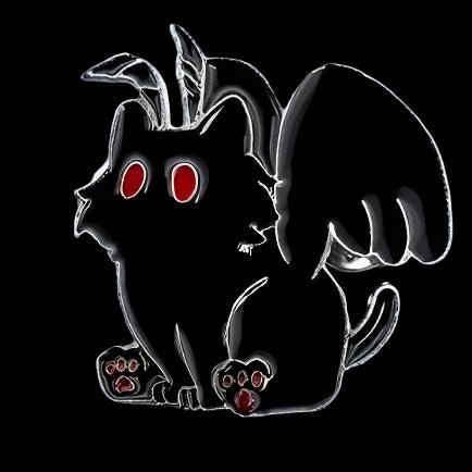  - Cute Baby Mothman Pinback Button | Metal Pinback Button | Cryptids, Paranormal | Funny, Retro & Vintage from Crypto Zoo Tees