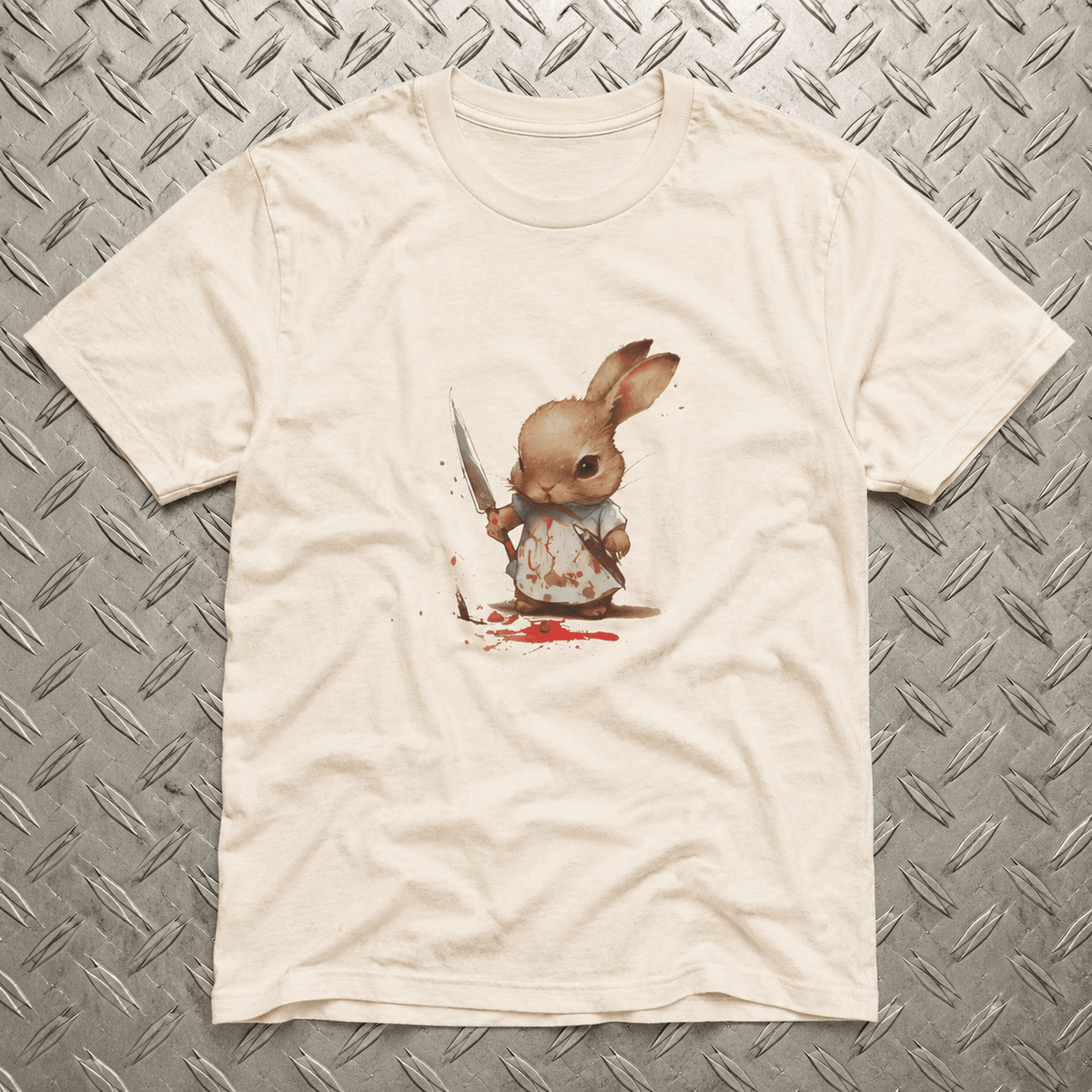 T-Shirt - Cute Killer Bunny Tee | Animals, Funny | Punk | Fitted Tee from SHIRT MONSTERS