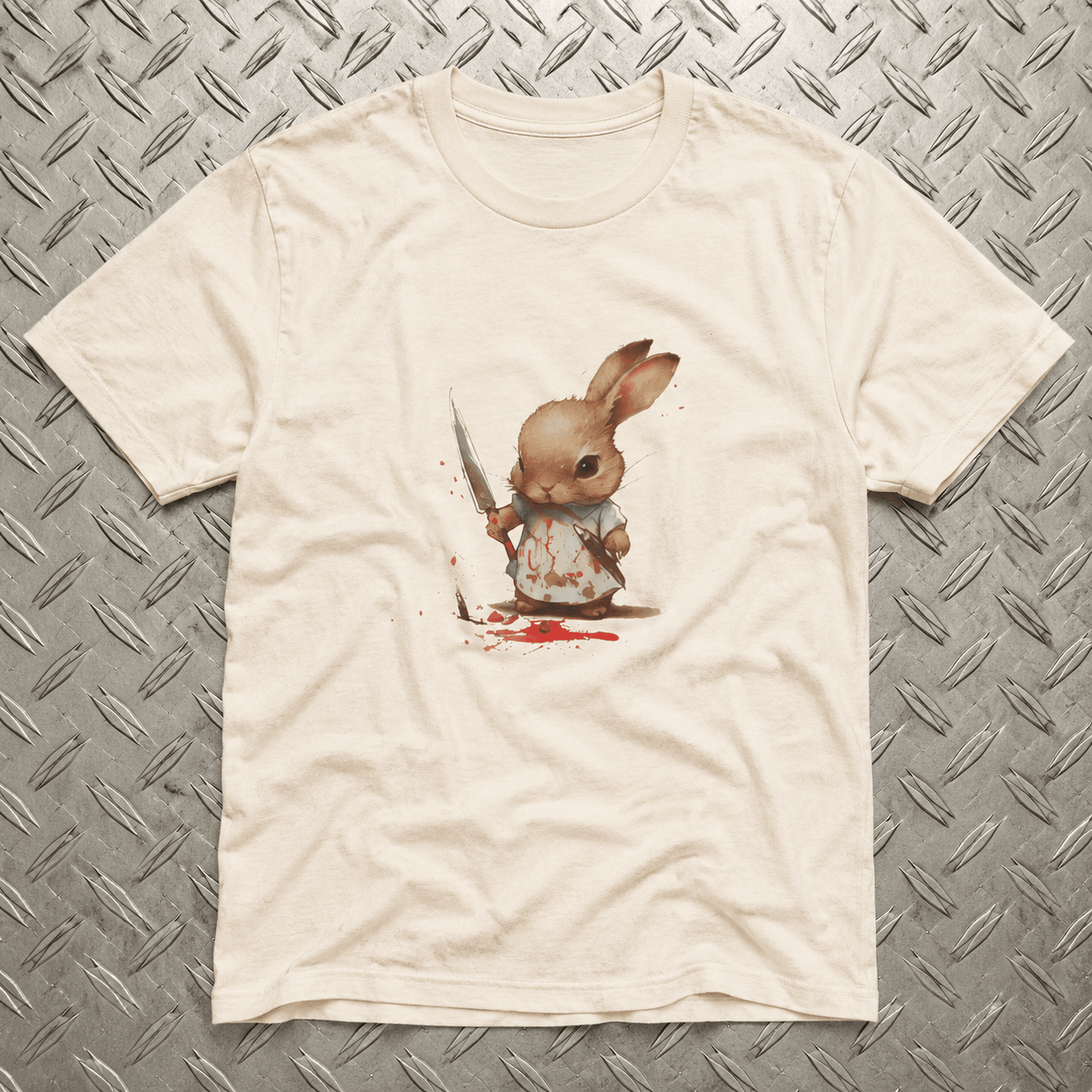 T-Shirt - Cute Killer Bunny Tee | Animals, Funny | Punk | Fitted Tee from SHIRT MONSTERS