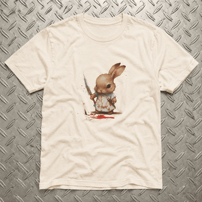 T-Shirt - Cute Killer Bunny Tee | Animals, Funny | Punk | Fitted Tee from SHIRT MONSTERS