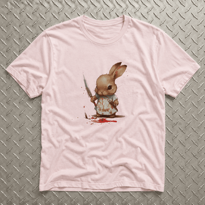 T-Shirt - Cute Killer Bunny Tee | Animals, Funny | Punk | Fitted Tee from SHIRT MONSTERS