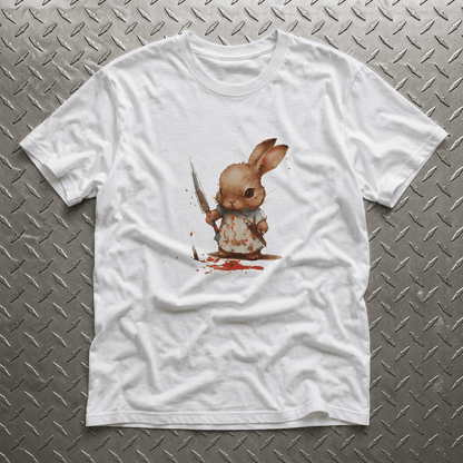 T-Shirt - Cute Killer Bunny Tee | Animals, Funny | Punk | Fitted Tee from SHIRT MONSTERS