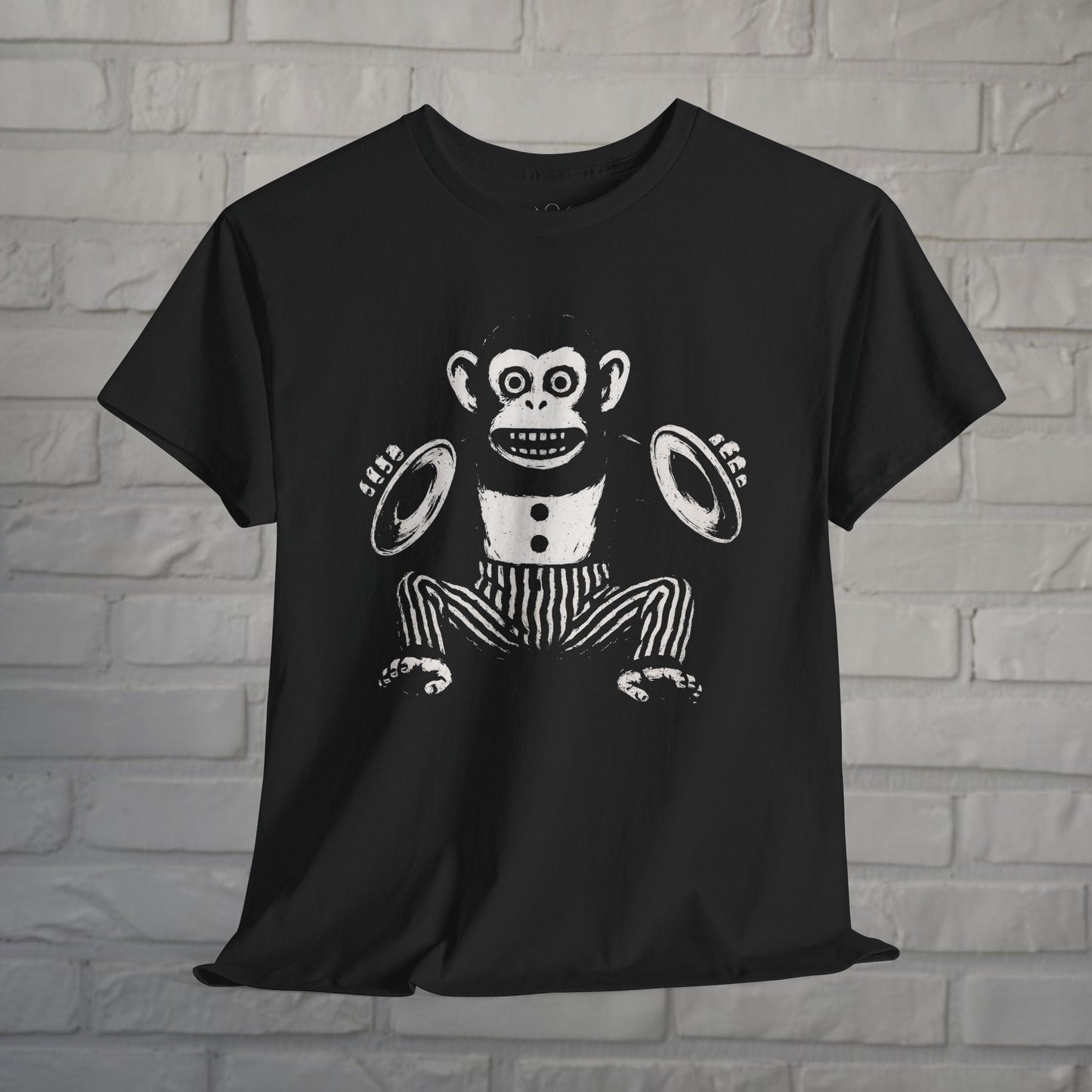 T-Shirt - Cymbal Monkey Shirt | Unisex T-shirt | Horror, Skulls & Skeletons | Goth/Gothic from Crypto Zoo Tees