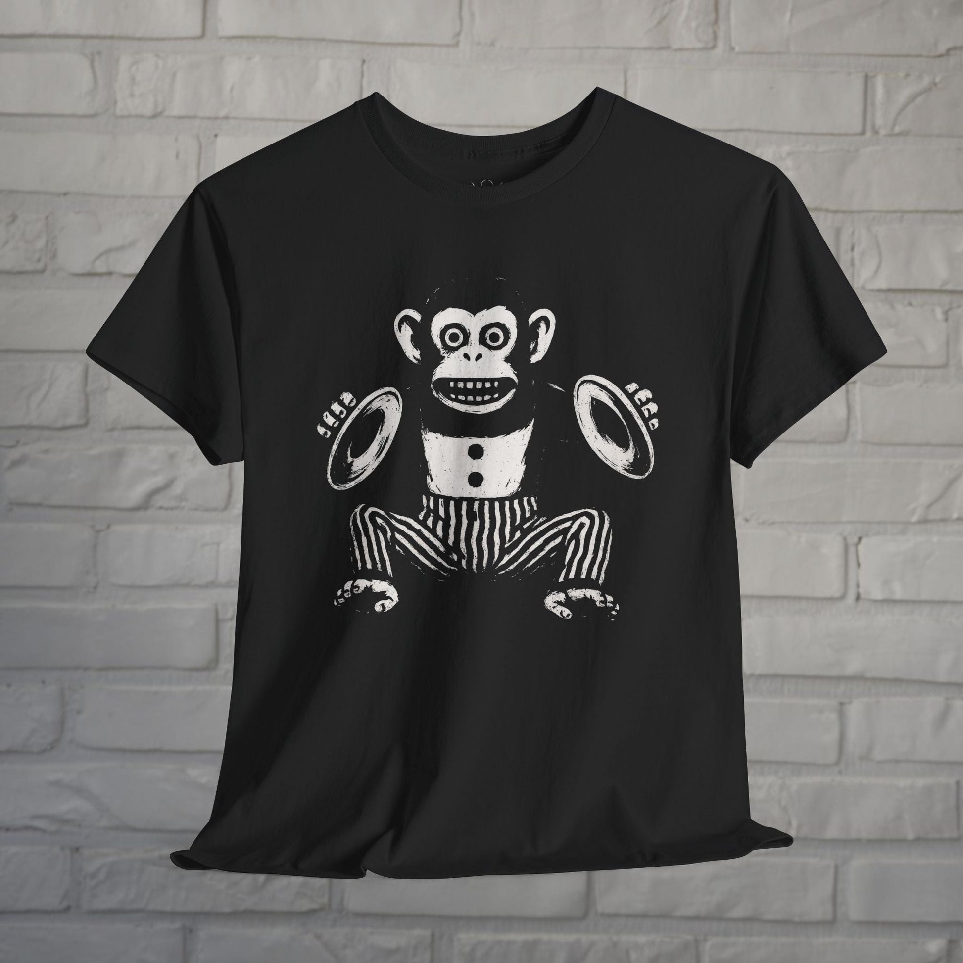 T-Shirt - Cymbal Monkey Shirt | Unisex T-shirt | Horror, Skulls & Skeletons | Goth/Gothic from Crypto Zoo Tees