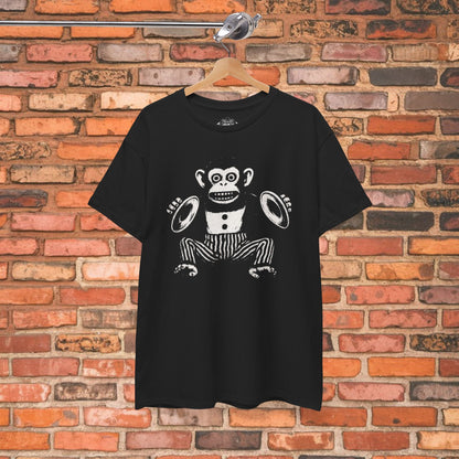 T-Shirt - Cymbal Monkey Shirt | Unisex T-shirt | Horror, Skulls & Skeletons | Goth/Gothic from Crypto Zoo Tees