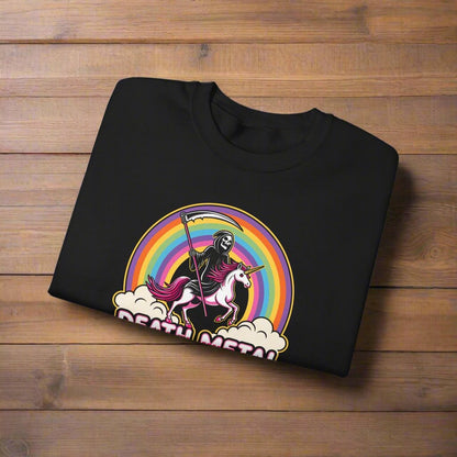 Sweatshirt - DEATH METAL RAINBOW Sweatshirt from Crypto Zoo Tees