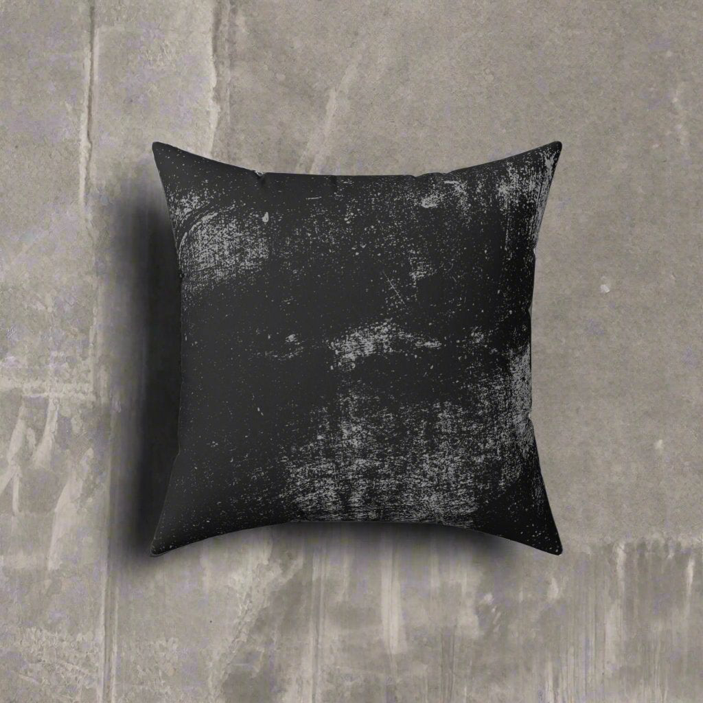 Home Decor - DISTRESSED GOTHIC GRUNGE Decorative Square Throw Pillow - Gothic Home Decor from Crypto Zoo Tees